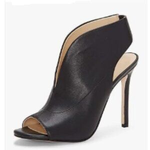 YDN Black Slingback Peep Toe High Heel Sandals Ankle Boots Cutout Party Shoe